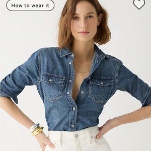 J crew denim shirt